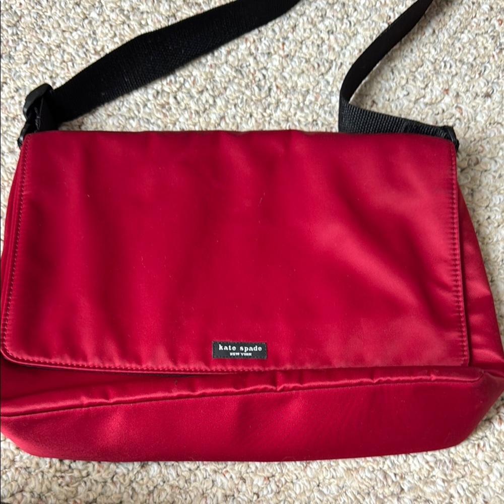 Vintage Kate Spade Red Messenger Bag